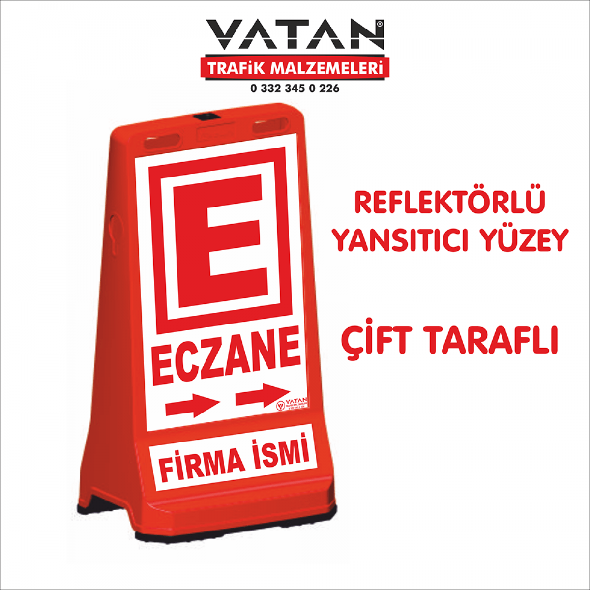 REFLEKTÖRLÜ ECZANE TABELASI